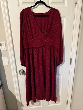 RWJ Women's Plus Size Fall Wedding Guest Dress Wrap V Neck